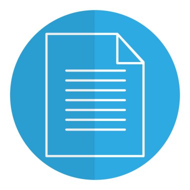 kağıt belge izole simgesi