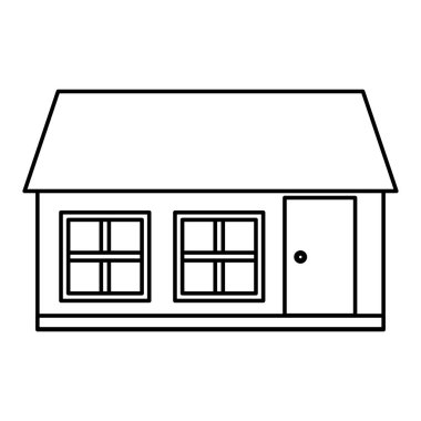 dış ev izole simgesi