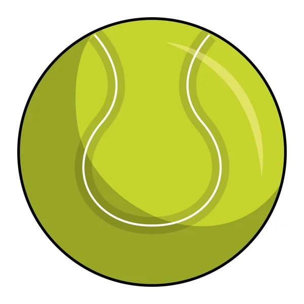 Tennisball isolierte Ikone — Stockvektor