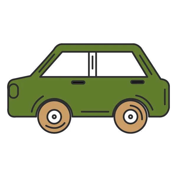 Автомобільний седан ізольована ікона — стоковий вектор