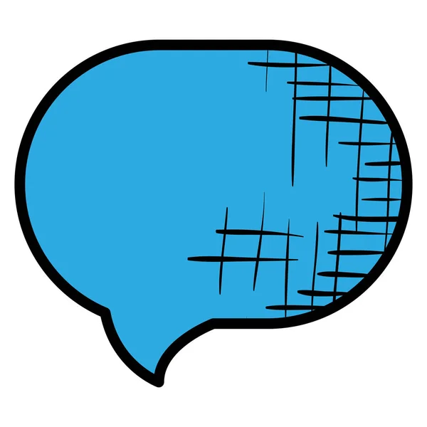 Het pictogram voor het bericht van buccle toespraak — Stockvector