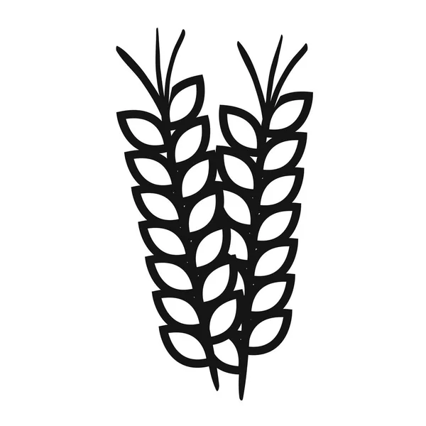 Épi de blé icône isolée — Image vectorielle