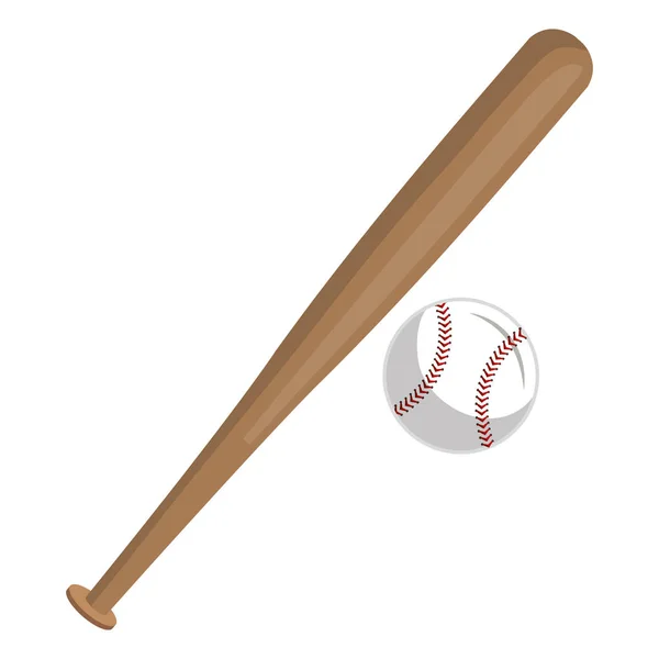 Icona isolata attrezzatura da baseball — Vettoriale Stock