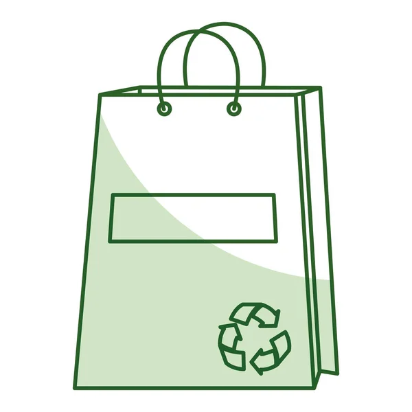 Torba na zakupy z symbolem recyklingu — Wektor stockowy