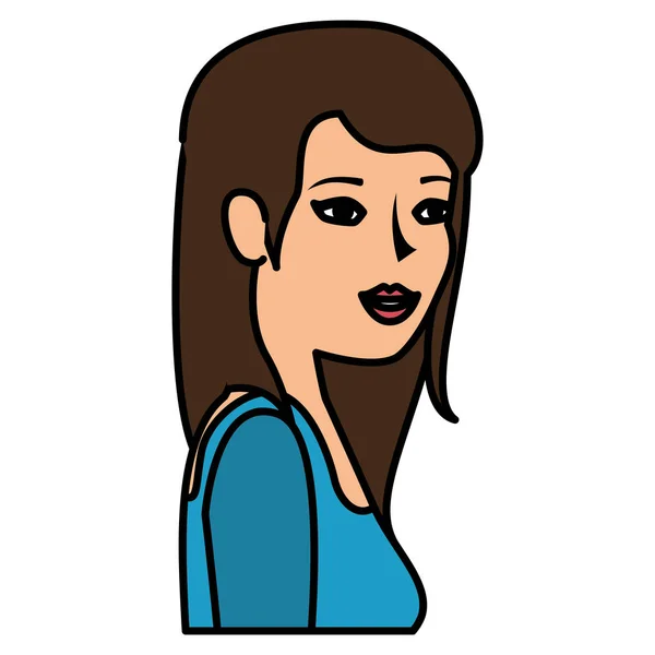 Mooie zakenvrouw avatar karakter — Stockvector