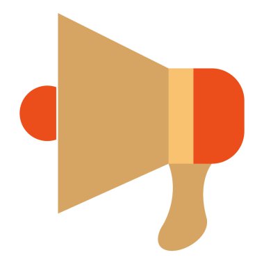 izole megafon ses simgesini