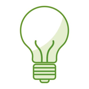 Ampul Işık izole simgesi