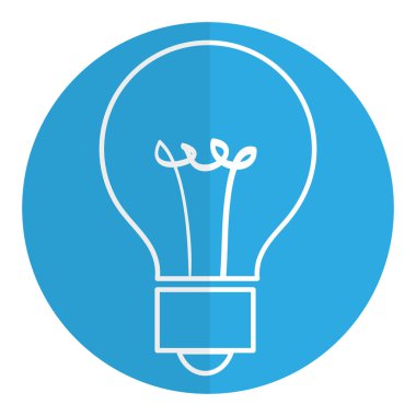 Ampul Işık izole simgesi