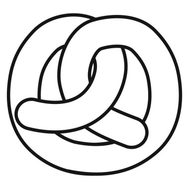 lezzetli simit izole simgesi