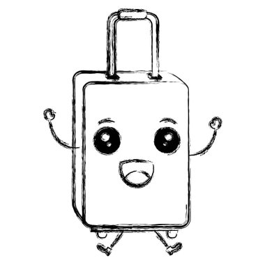 bavul seyahat izole simgesi