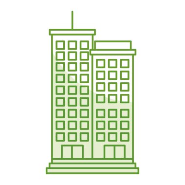 Bina cityscape izole simgesi