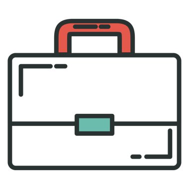 Portföy çanta izole simgesi