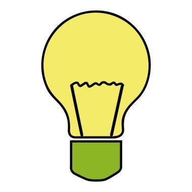 Ampul Işık izole simgesi