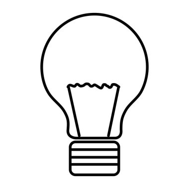 Ampul Işık izole simgesi