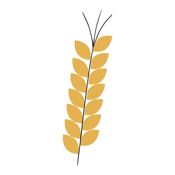 Espiga de trigo aislado icono — Archivo Imágenes Vectoriales