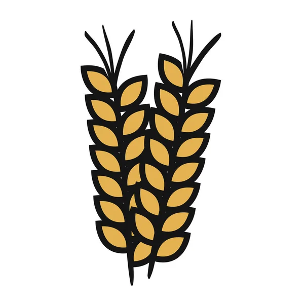 Изолированная иконка пшеницы — стоковый вектор