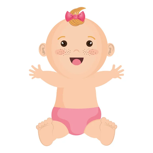 Ropa de bebé feliz — Vector de stock