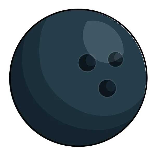 Bola de bolos icono aislado — Vector de stock