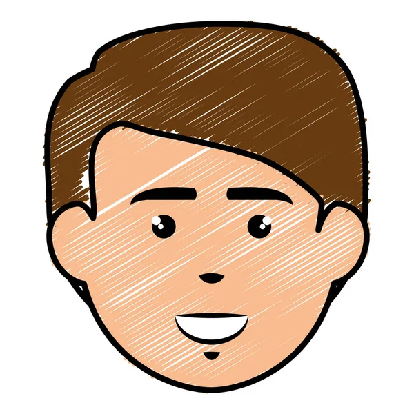 genç adam baş avatar karakter