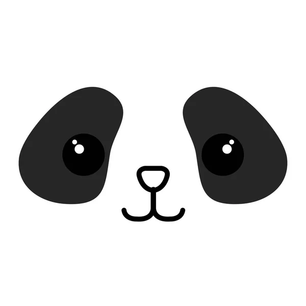 Állati panda vektor ilustration — Stock Vector