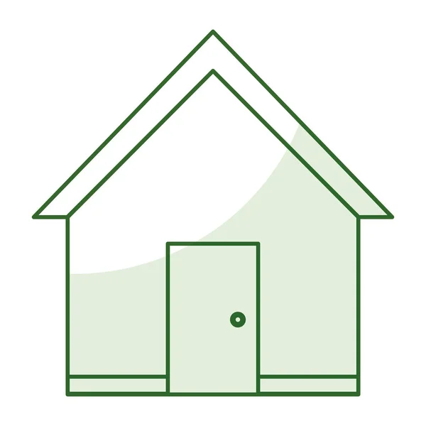 Casa exterior ícone isolado —  Vetores de Stock