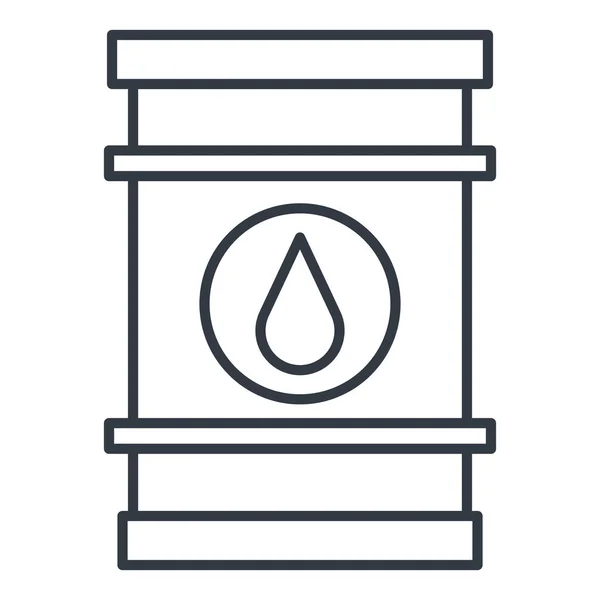 Oil barrel isolated icon — Stock Vector
