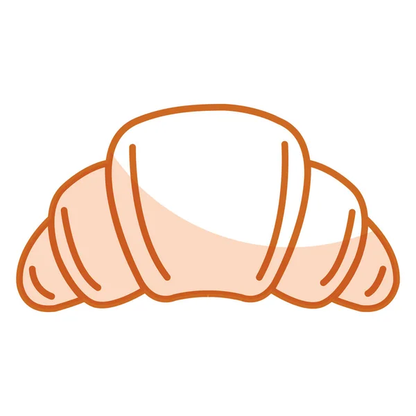 Смачний хлібний значок круасанів — стоковий вектор