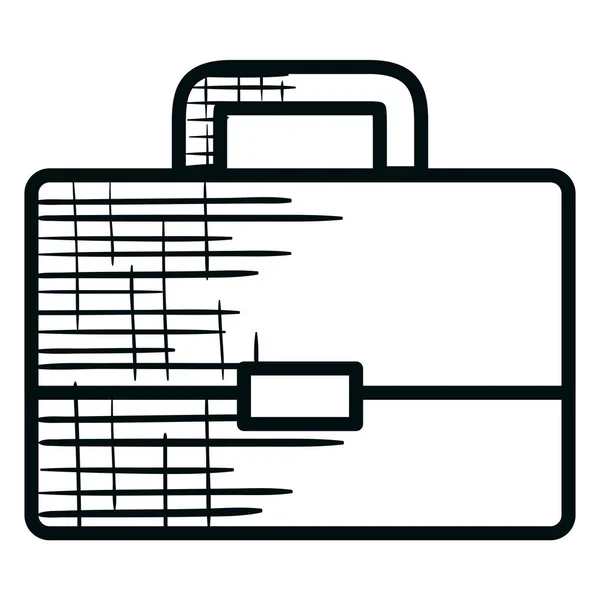 Portfolio briefcase isolated icon — Stock Vector