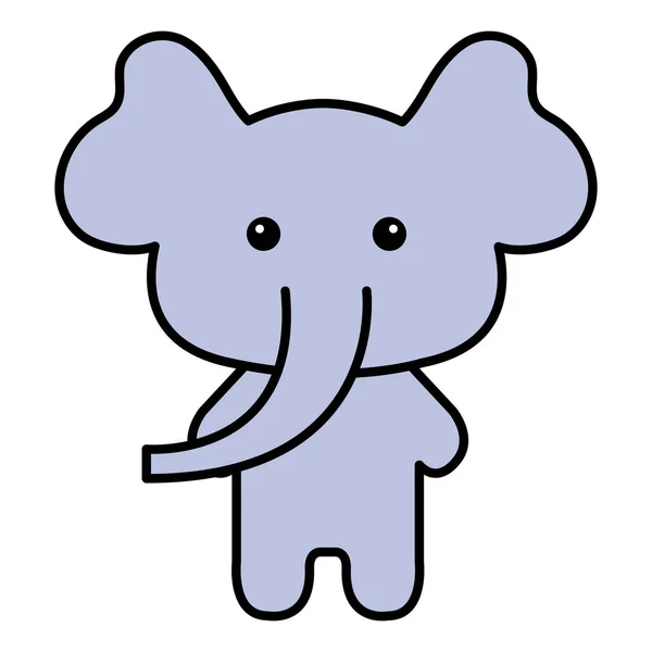 Dierlijke olifant Vector ilustration — Stockvector