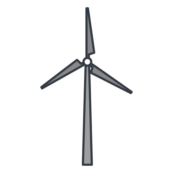 Energía del molino de viento icono alternativo — Vector de stock