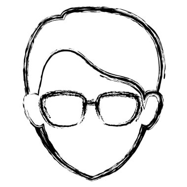 genç adam baş avatar karakter