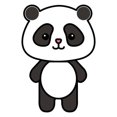 hayvan panda vektör halat