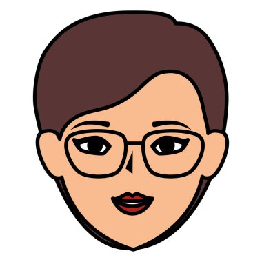 güzel bir kadın baş avatar karakter