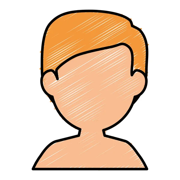 genç adam gömleksiz avatar karakter