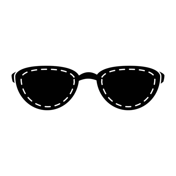 Gafas de sol verano aislado icono — Vector de stock