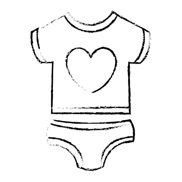 美しい服赤ちゃん — ストックベクタ