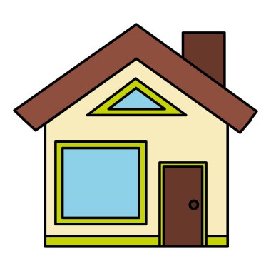 dış ev izole simgesi