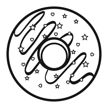 lezzetli tatlı çörek simgesi