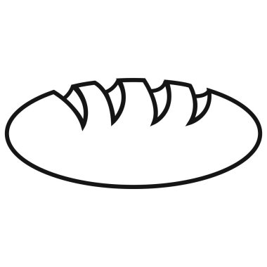 lezzetli ekmek izole simgesi