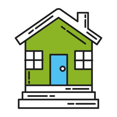 dış ev izole simgesi