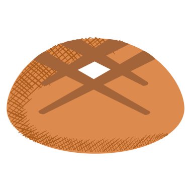 lezzetli ekmek izole simgesi