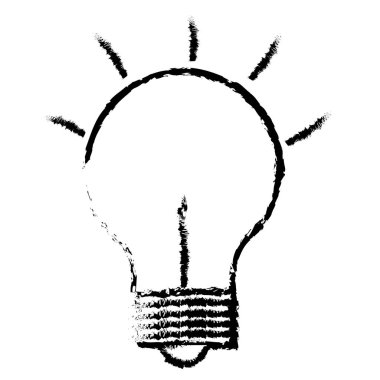 Ampul Işık izole simgesi