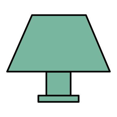 Zarif masa lambası simgesi