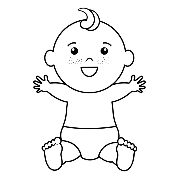 幸せな赤ちゃんの服 — ストックベクタ