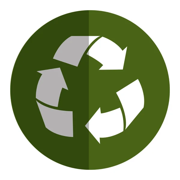 Recycle pijlen symboolpictogram — Stockvector
