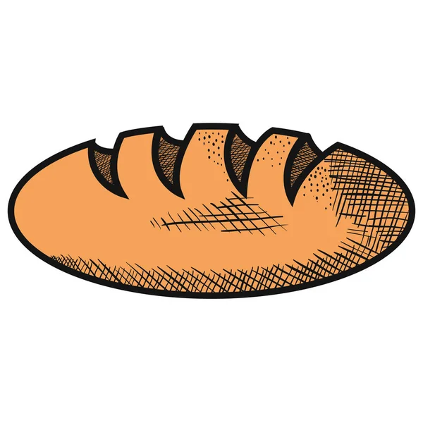 Delicioso ícone isolado pão —  Vetores de Stock