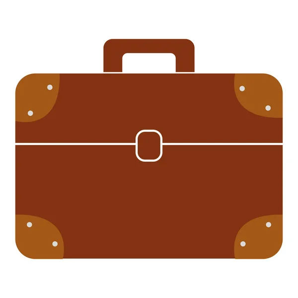 Suitcase travel isolated icon — Stock Vector