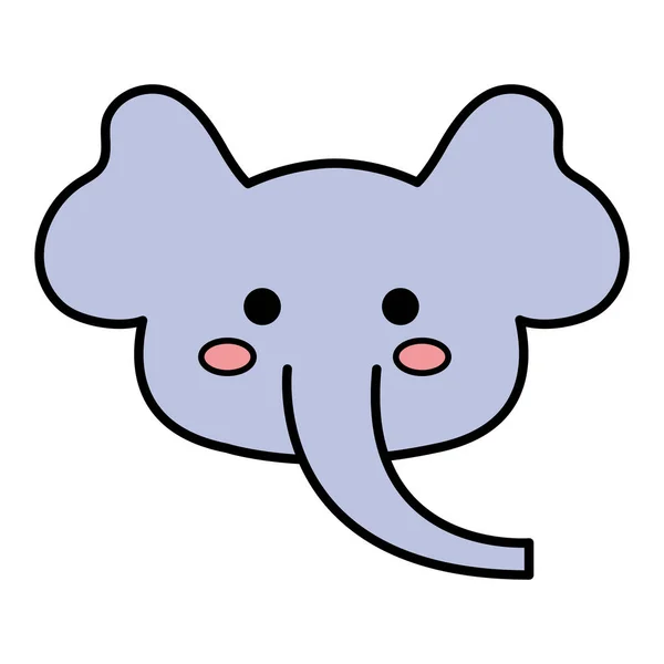 Dierlijke olifant Vector ilustration — Stockvector