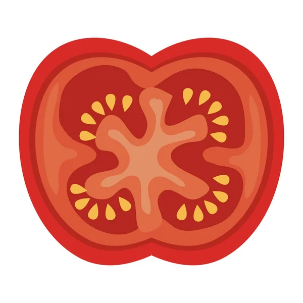 Tomaten frisches Gemüse Symbol — Stockvektor