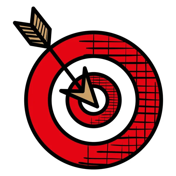 Objetivo con icono de flecha — Vector de stock